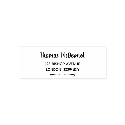 独自の差出人住所スタンプの作成 セルフインキングスタンプ (デザイン)