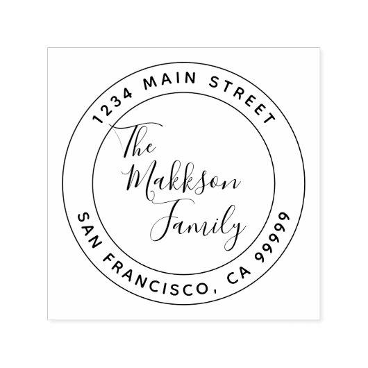 独自の差出人住所スタンプの作成 セルフインキングスタンプ (デザイン)