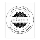 独自の差出人住所ファミリ名を作成 ラバースタンプ (インプリント)