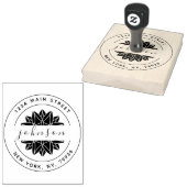 独自の差出人住所ファミリ名を作成 ラバースタンプ (押印)