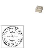 独自の差出人住所 ラバースタンプ (押印)