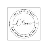 独自の差出人住所 ラバースタンプ (インプリント)