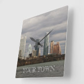 独自の市内時計を作成する スクエア壁時計 (傾斜)