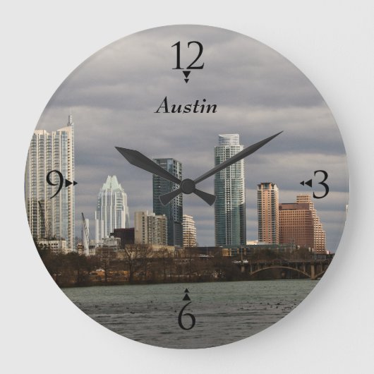 独自の市内時計を作成する ラージ壁時計 (正面)