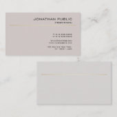 独自の平面を作成エレガントミニマルする 名刺 (正面/裏面)