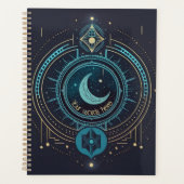 独自の幾何学的な天月を作成する プランナー手帳 (正面)