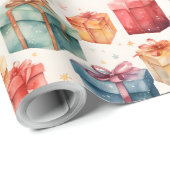 独自の弓とカラフルボックスを作成 ラッピングペーパー (ロールコーナー)