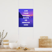 独自の引用文のやる気を起こさせる作成 ポスター (キッチン)