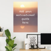 独自の引用文のやる気を起こさせる作成 ポスター (ホームオフィス)