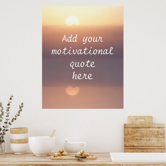 独自の引用文のやる気を起こさせる作成 ポスター (キッチン)