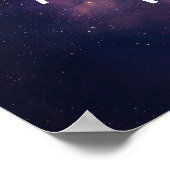 独自の引用文のカスタム作成宇宙銀河系 ポスター (角)