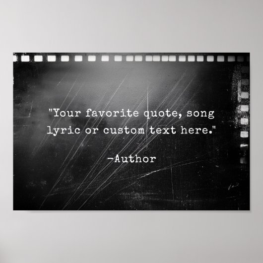 独自の引用文のパーソナライズされた作成 ポスター (正面)