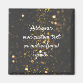 独自の引用文の作成カスタム-スパークル マグネット (正面)