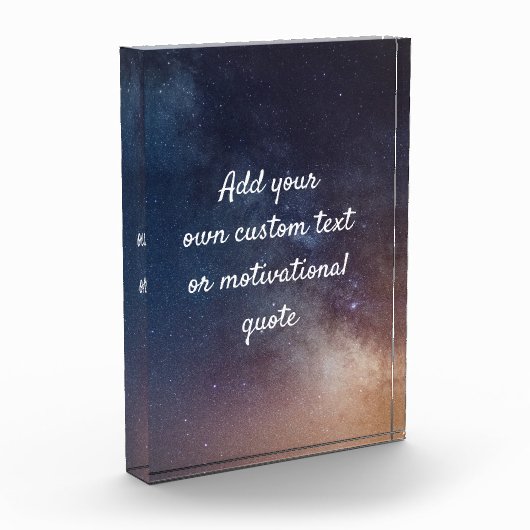 独自の引用文の作成カスタム-夜空 フォトブロック (左)