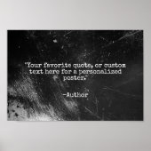 独自の引用文の作成グランジ ポスター (正面)