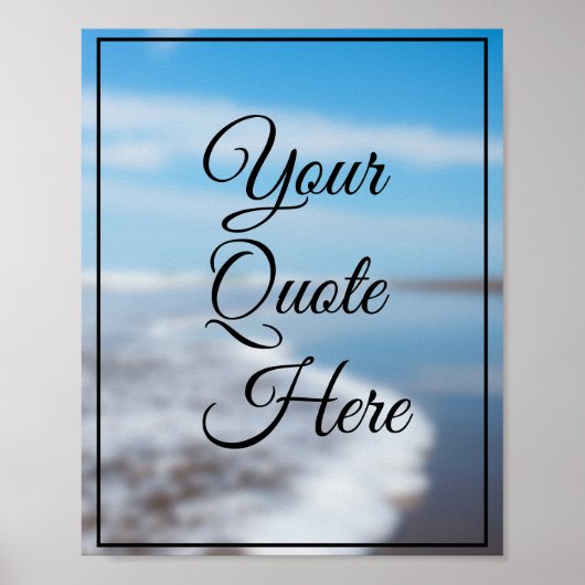 独自の引用文の作成感動的 ポスター (正面)