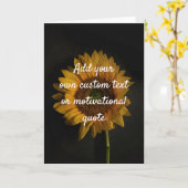 独自の引用文の作成 – ひまわり カード (黄色い花)