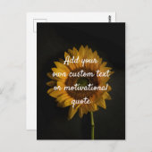 独自の引用文の作成 – ひまわり ポストカード (正面/裏面)