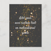 独自の引用文の作成 – スパークルズ ポストカード (正面)