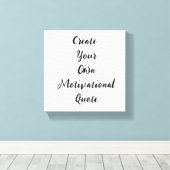 独自の引用文の作成 – ミニマルやる気を起こさせるリスト キャンバスプリント (インサイチュ (ウッドフロア))