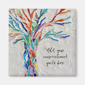 独自の引用文の感動的作成 マグネット (正面)