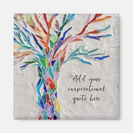 独自の引用文の感動的作成 マグネット (正面)