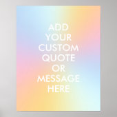 独自の引用文の美的グラデーションを作成 ポスター (正面)