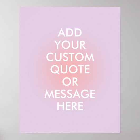 独自の引用文の美的グラデーションを作成 ポスター (正面)