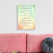 独自の引用文の追加 キャンバスプリント (インサイチュ (リビング))