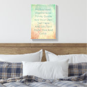 独自の引用文の追加 キャンバスプリント (インサイチュ (寝室))