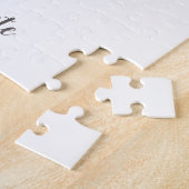 独自の引用文ひまわり感動的を追加 ジグソーパズル (側面)