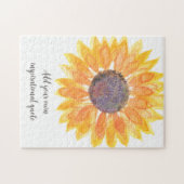 独自の引用文ひまわり感動的を追加 ジグソーパズル (横)