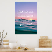 独自の引用文をカスタム作成 – Sunset Sea ポスター (キッチン)