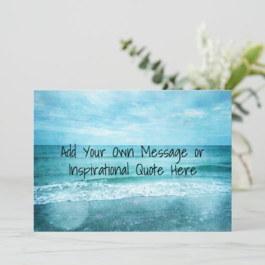 独自の引用文を作やる気を起こさせる感動的成 カード (スタンド正面)