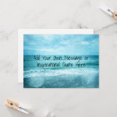 独自の引用文を作やる気を起こさせる感動的成 カード (正面/裏面インサイチュ)