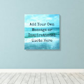 独自の引用文を作やる気を起こさせる感動的成 キャンバスプリント (インサイチュ (ウッドフロア))