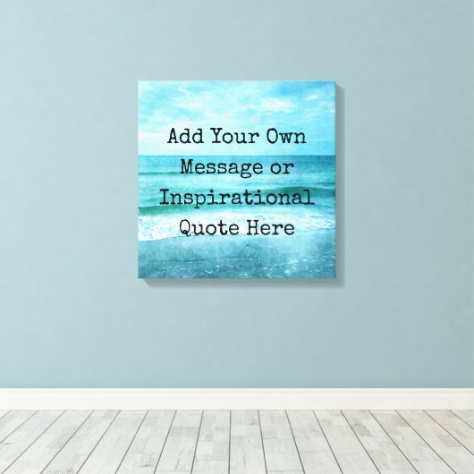 独自の引用文を作やる気を起こさせる感動的成 キャンバスプリント (インサイチュ (ウッドフロア))