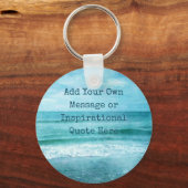 独自の引用文を作やる気を起こさせる感動的成 キーホルダー (正面)
