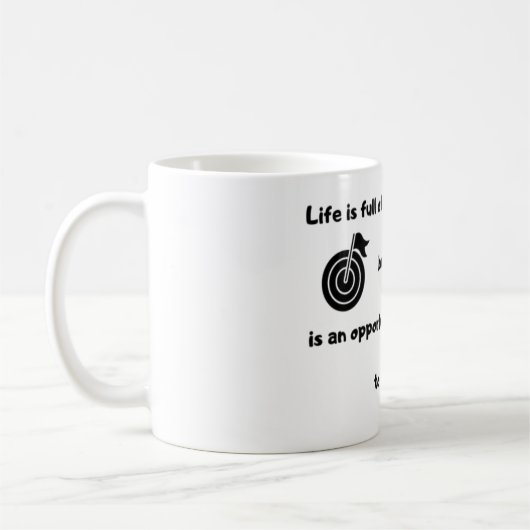 独自の引用文を作やる気を起こさせる感動的成 コーヒーマグカップ (左)