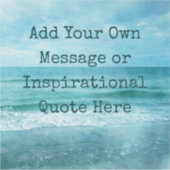 独自の引用文を作やる気を起こさせる感動的成 シール (正面)