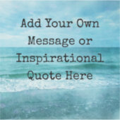 独自の引用文を作やる気を起こさせる感動的成 シール (正面)