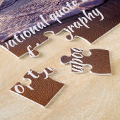 独自の引用文を作やる気を起こさせる感動的成 ジグソーパズル (側面)