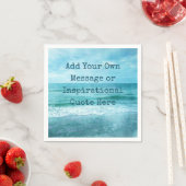 独自の引用文を作やる気を起こさせる感動的成 スタンダードカクテルナプキン (インサイチュ)