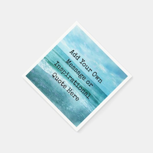 独自の引用文を作やる気を起こさせる感動的成 スタンダードカクテルナプキン (角)