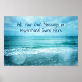 独自の引用文を作やる気を起こさせる感動的成 ポスター (正面)