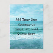 独自の引用文を作やる気を起こさせる感動的成 ポストカード (正面)