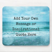 独自の引用文を作やる気を起こさせる感動的成 マウスパッド (正面)