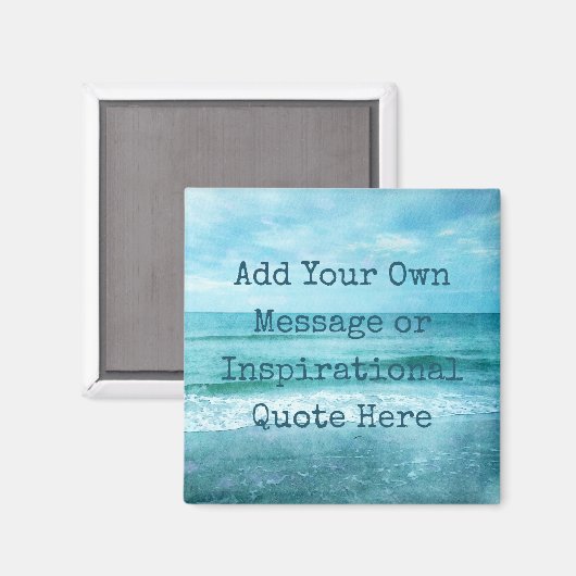 独自の引用文を作やる気を起こさせる感動的成 マグネット (正面/裏面)