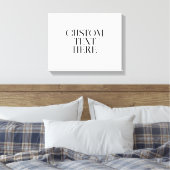独自の引用文を作エレガントモダン成 キャンバスプリント (インサイチュ (寝室))