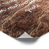 独自の引用文を作カスタム成する – 木目の背景 ポスター (角)